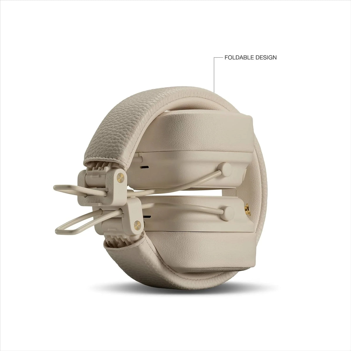 Marshall Major V Bluetooth Headphones, 100 Hours Playtime - Cream