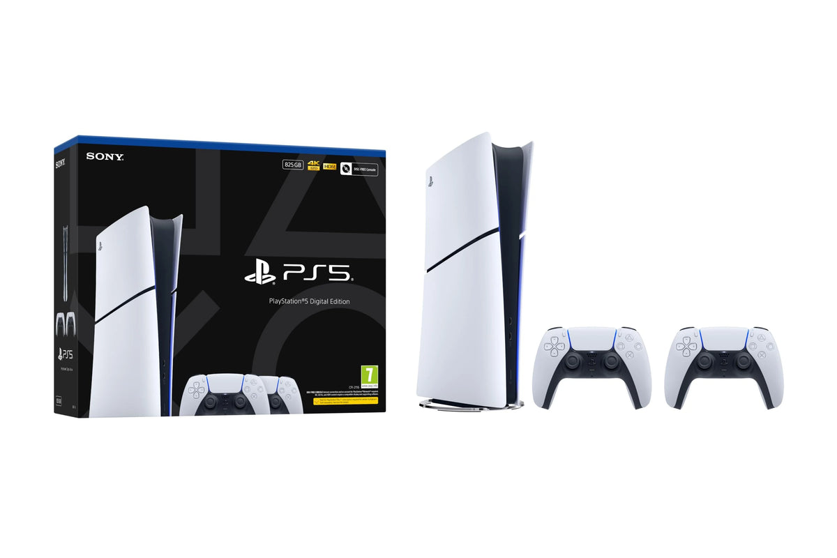 PlayStation 5 Digital Edition 825GB – Two DualSense Wireless Controllers Bundle