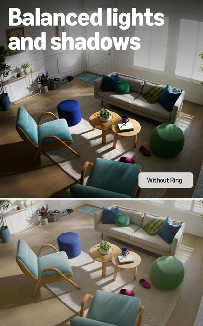 Ring Indoor Camera Plus (newest gen), Plug-In Security Camera, Retinal 2K, 4x Enhanced Zoom, Low-Light Sight, Manual Lens Cover, 30-day free trial of Ring Subscription Plan
