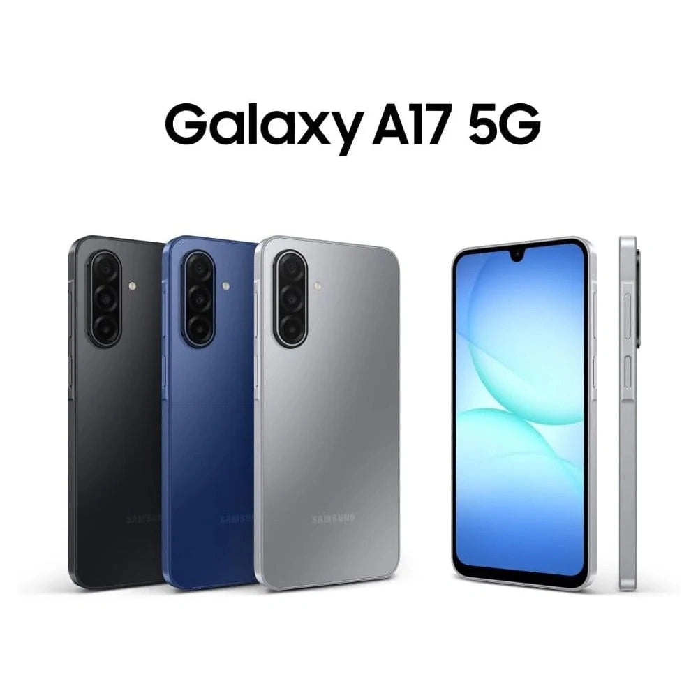 Samsung Galaxy A17 5G, AI Smartphone, Slim 7.5mm Frame, Large Screen, 50MP Camera, 128GB Storage, 4GB Memory, 5000 mAh Battery, Black