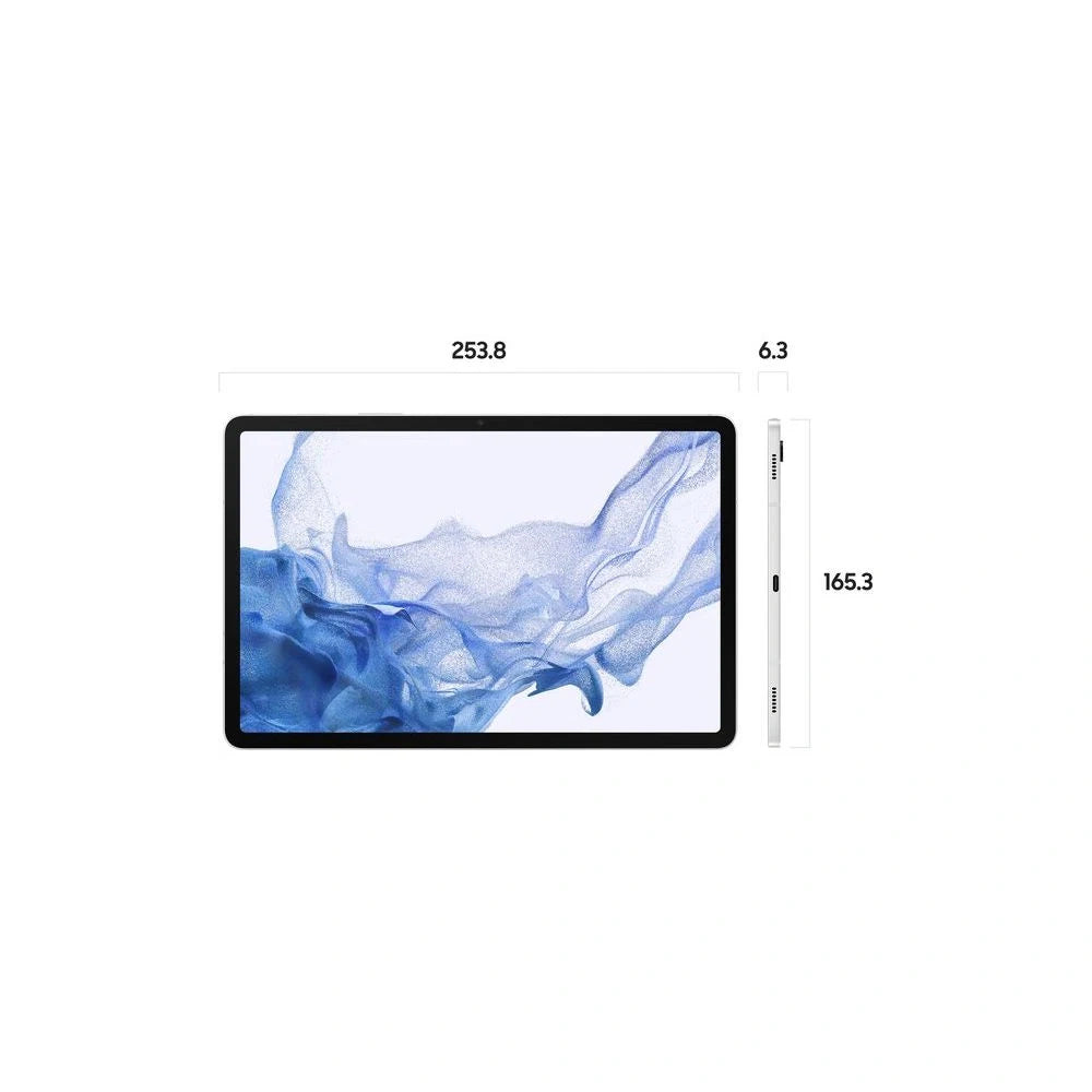 Samsung Galaxy Tab S8 11" (SM-X700N) – 128GB, 8GB RAM, Wi-Fi 6, Snapdragon, Silver