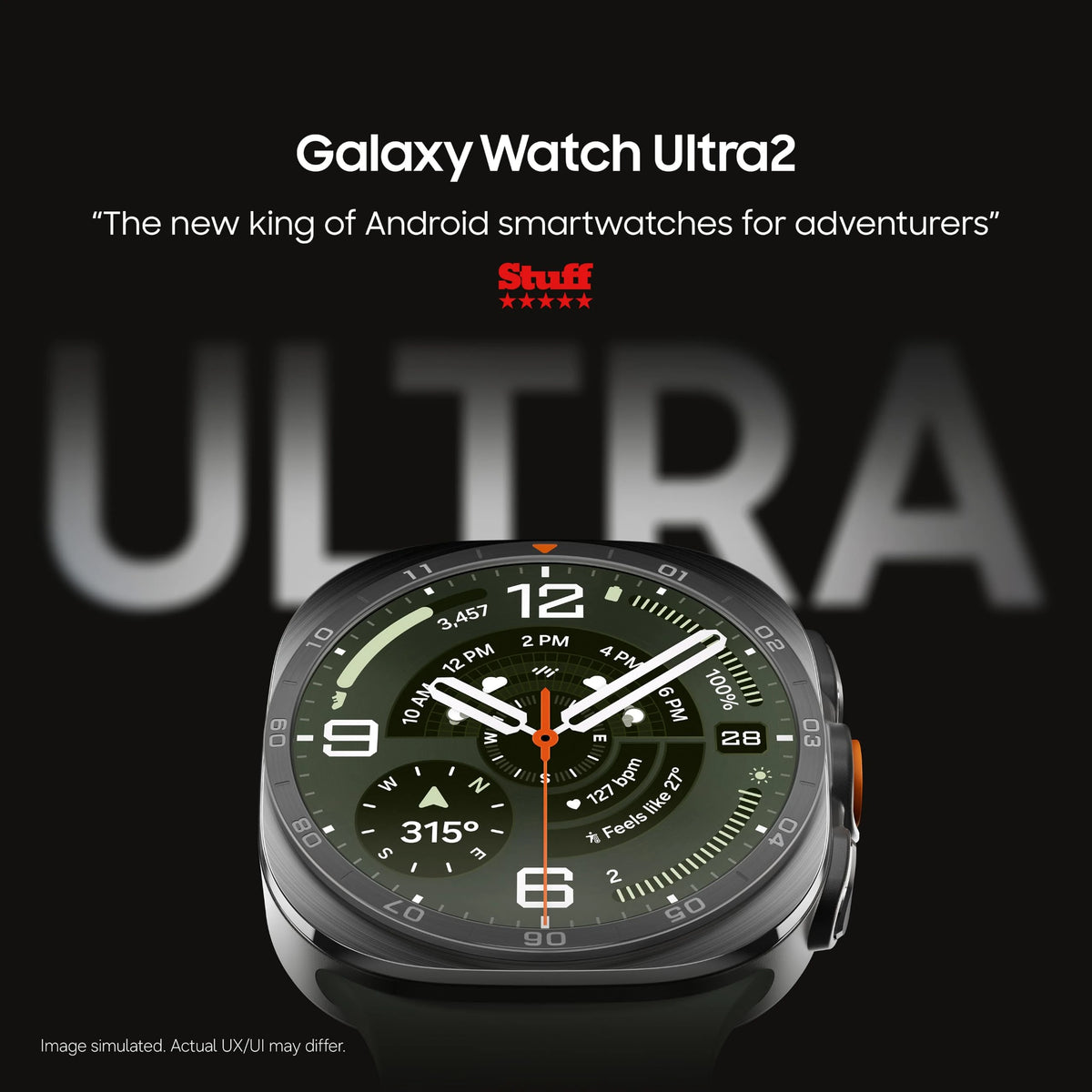 Samsung Galaxy Watch Ultra2, 47 mm, LTE Connectivity, Titanium Silver