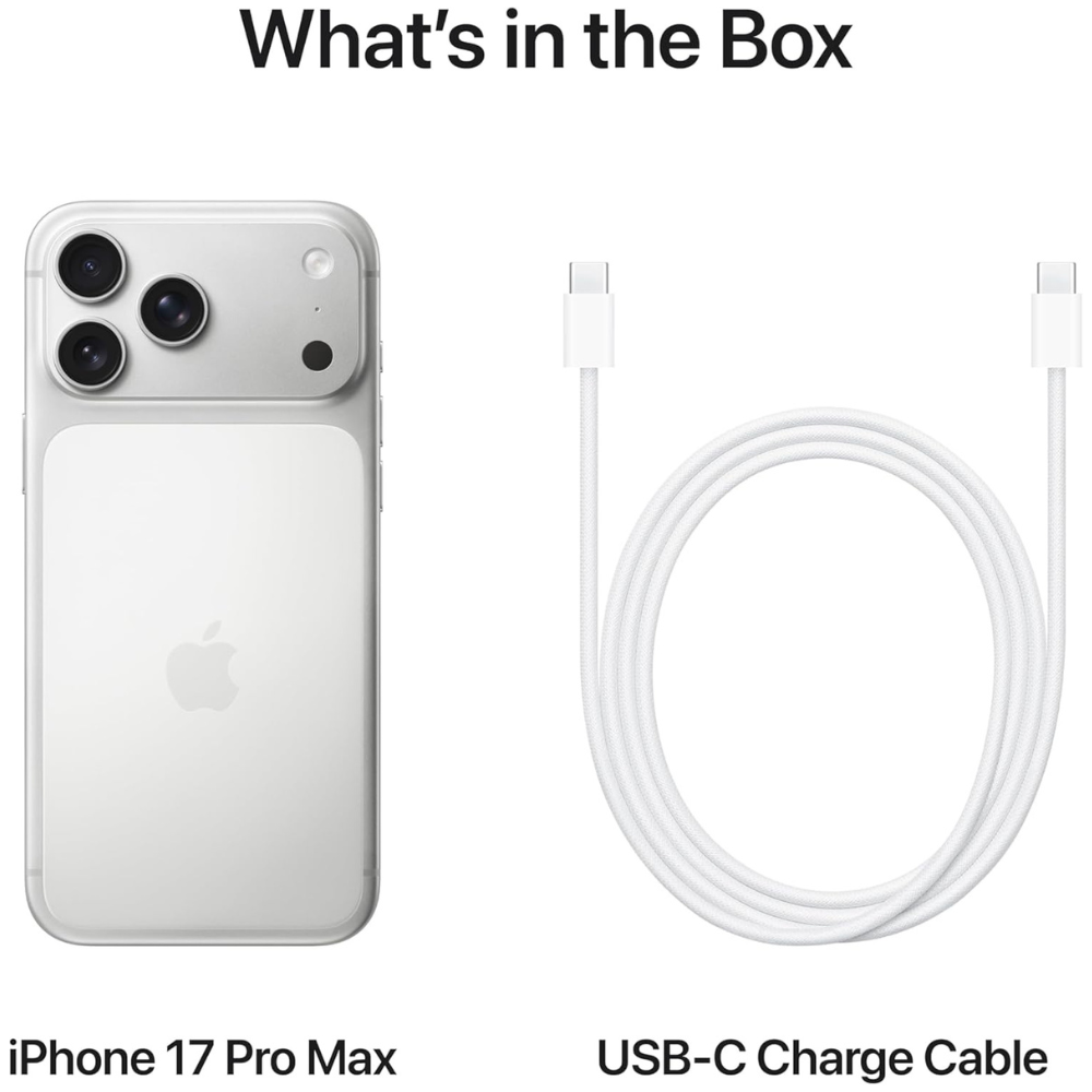 Apple iPhone 17 Pro max Silver Unlocked Smartphone (Brand New)