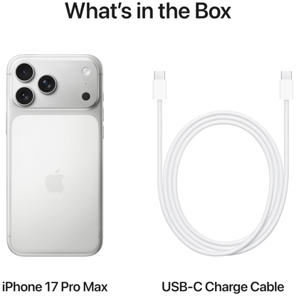 Apple iPhone 17 Pro max Silver Unlocked Smartphone (Brand New)