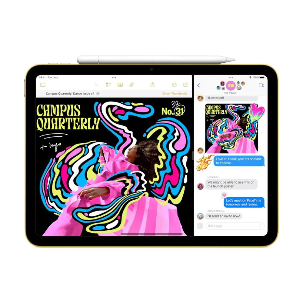 Apple iPad 11-inch (A16, 256GB, Wi-Fi 6) – Liquid Retina Display, 12MP Cameras, Yellow