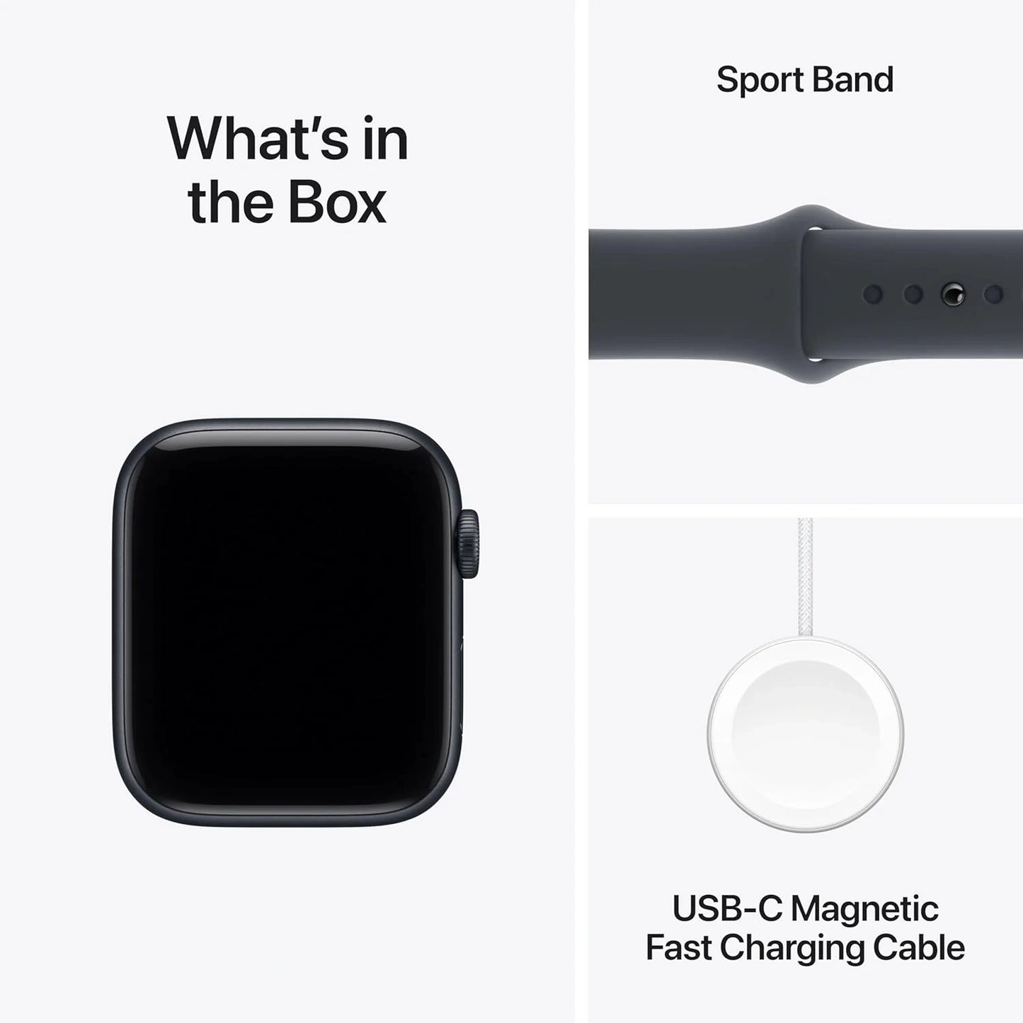 Apple Watch SE 3 GPS 44mm – Midnight Aluminium Case, Midnight Sport Band (S/M)