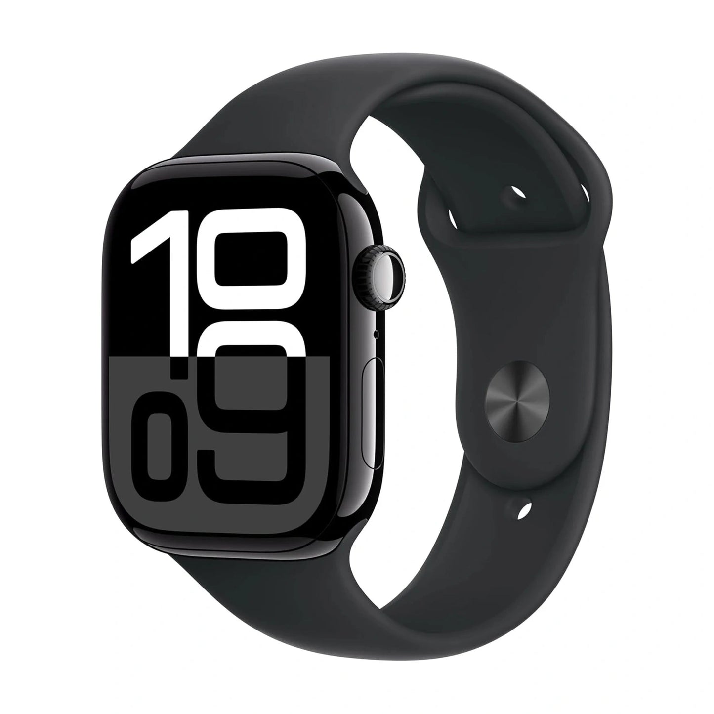 Apple Watch Series 10 GPS 46mm – Jet Black Aluminium Case with Black Sport Band (M/L)