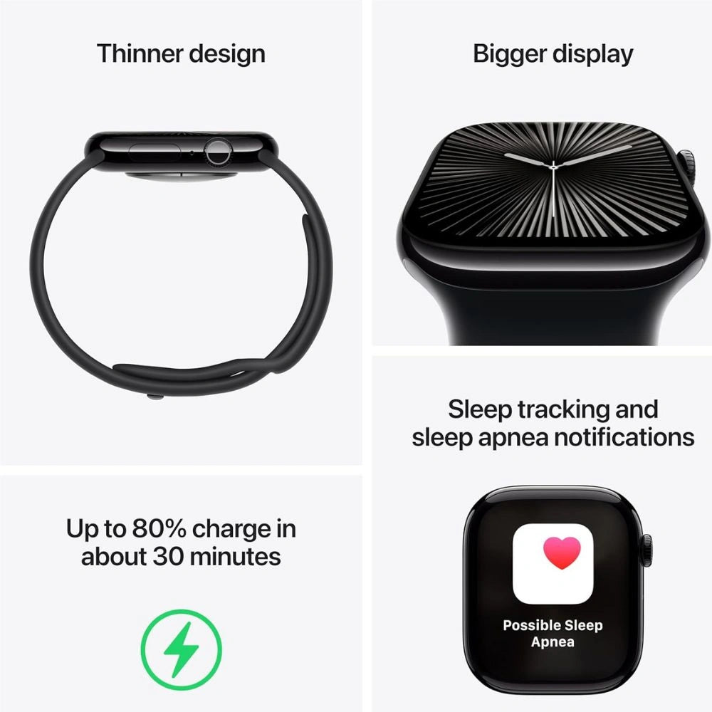 apple watch series 10 plus cellular denim band with thinner design