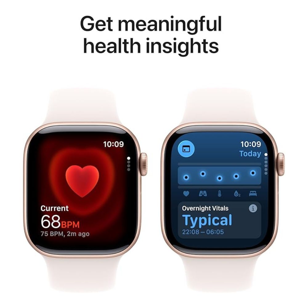 Apple Watch Series 11 42mm GPS + Cellular – Rose Gold Aluminium – Light Blush Sport Band - S/M.