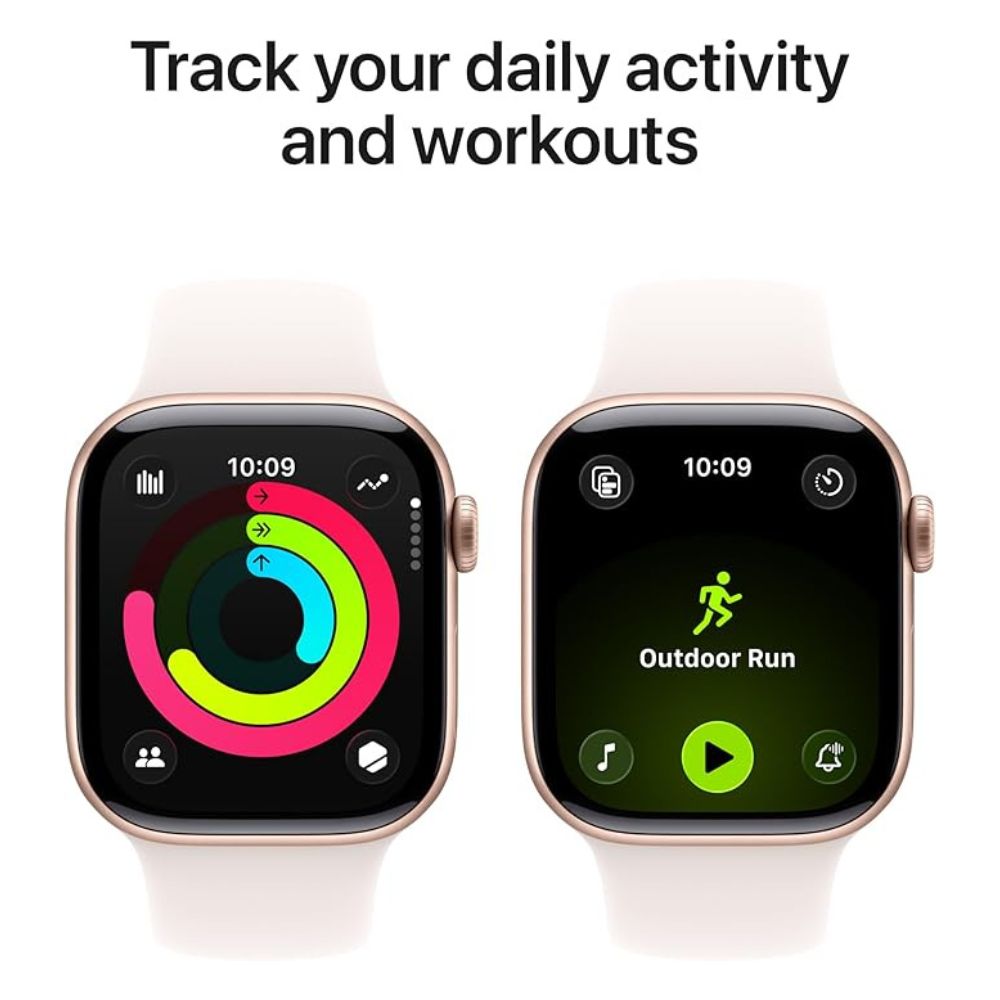 Apple Watch Series 11 42mm GPS + Cellular – Rose Gold Aluminium – Light Blush Sport Band - S/M.