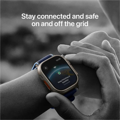 Apple Watch Ultra 3 GPS + Cellular 49mm – Rugged Black Titanium, Black Alpine Loop, Large
