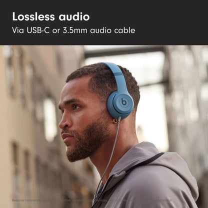 Beats Solo 4 – Wireless Bluetooth On-Ear Headphones, Apple & Android Compatible, Up to 50 Hours Battery Life – Slate Blue