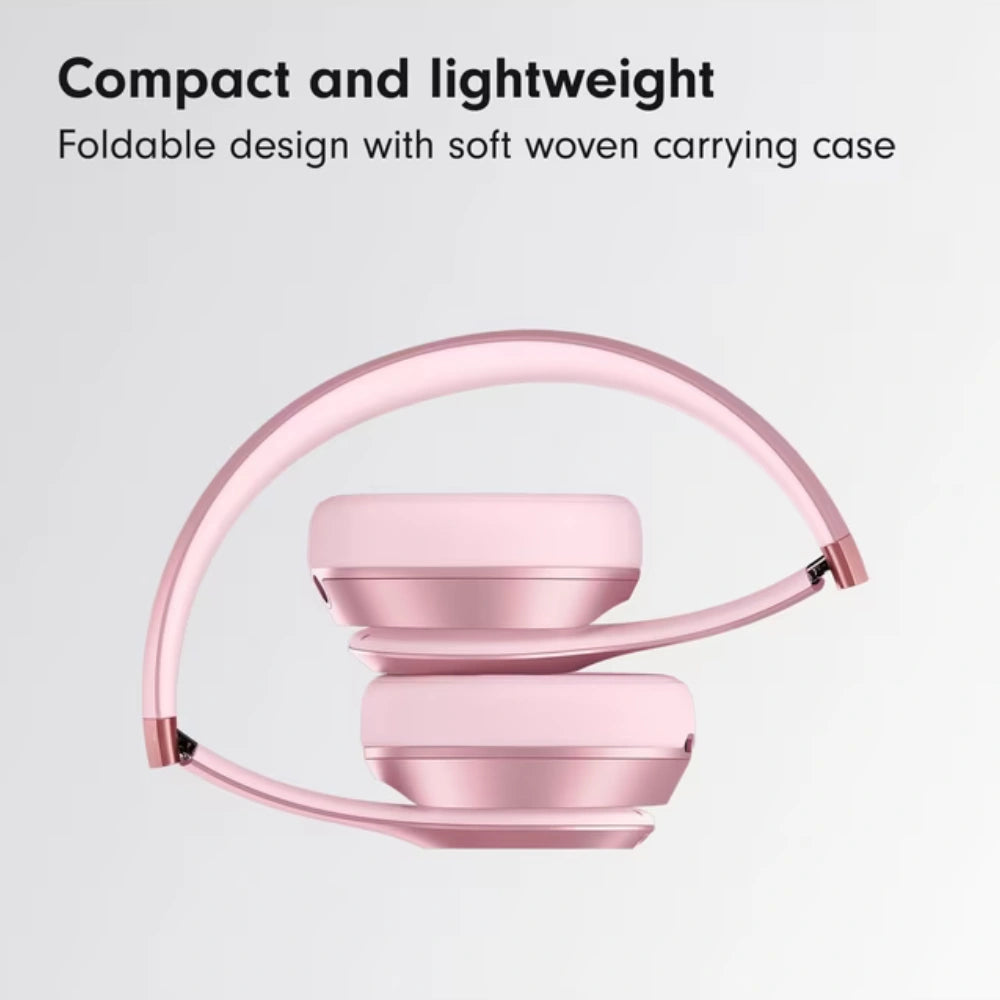Beats solo 4 metallic pink folded and lightweight