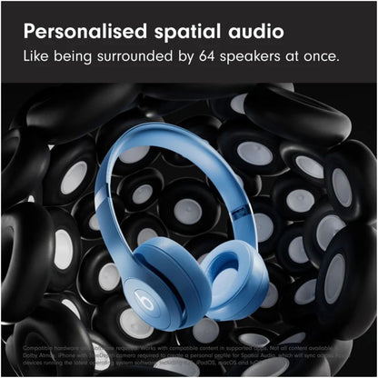 Beats Solo 4 – Wireless Bluetooth On-Ear Headphones, Apple & Android Compatible, Up to 50 Hours Battery Life – Slate Blue