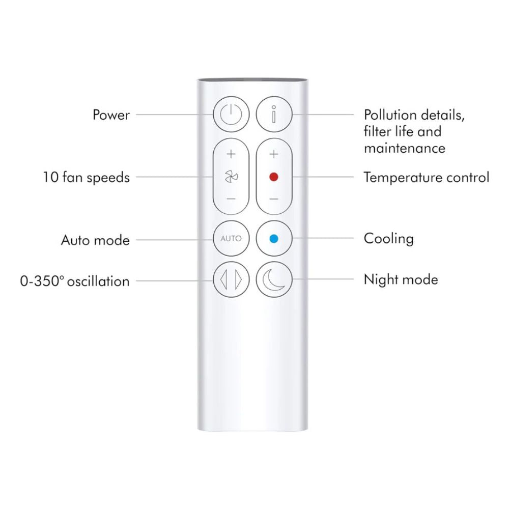 Dyson Purifier Hot+Cool Gen1 HP10 Air Purifier Fan Heater – Silver
