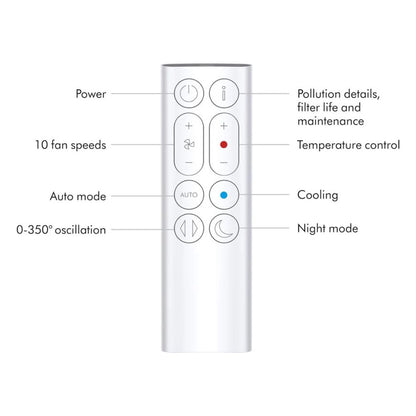 Dyson Purifier Hot+Cool Gen1 HP10 Air Purifier Fan Heater – Silver