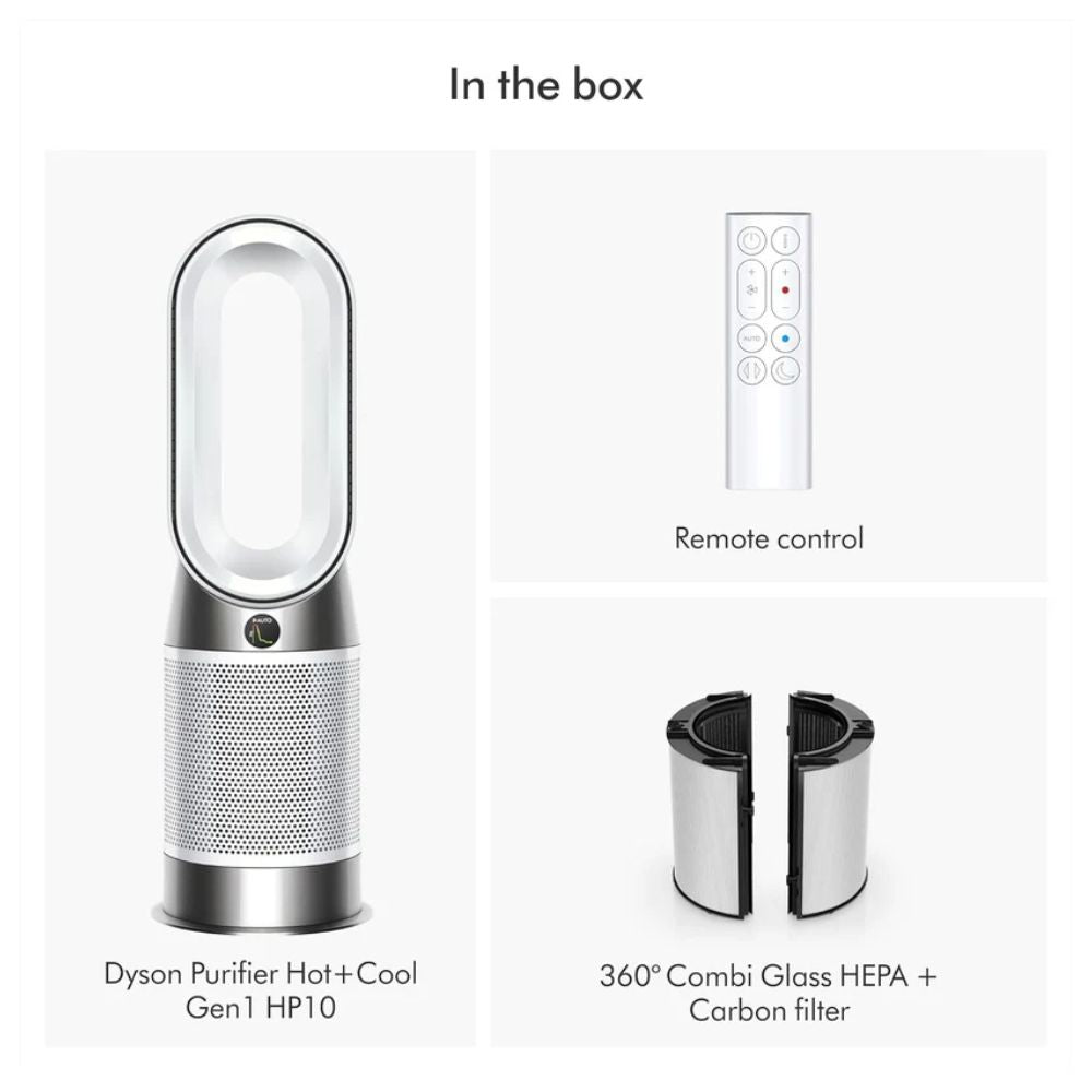 Dyson Purifier Hot+Cool Gen1 HP10 Air Purifier Fan Heater – Silver