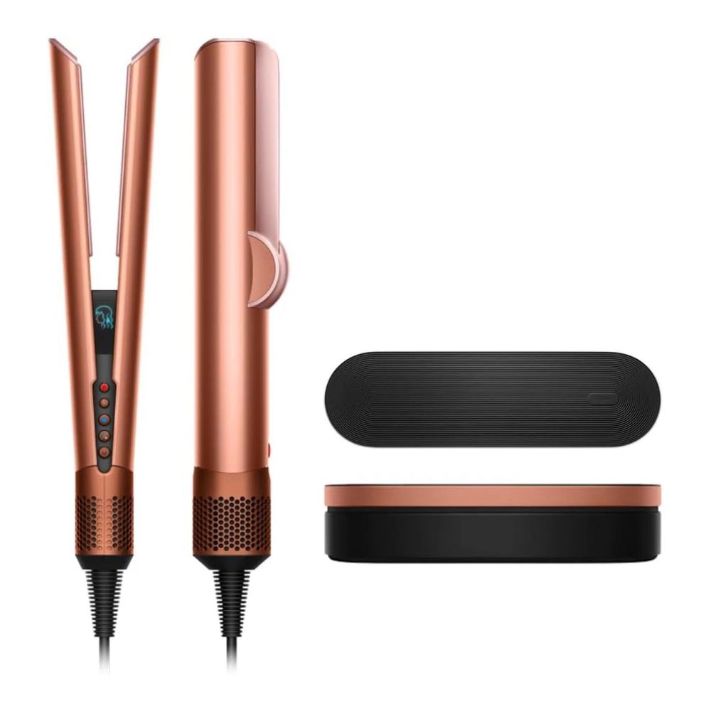 Dyson Airstrait™ Hair Straightener & Dryer – Wet to Dry, Amber Silk/Pink Champagne