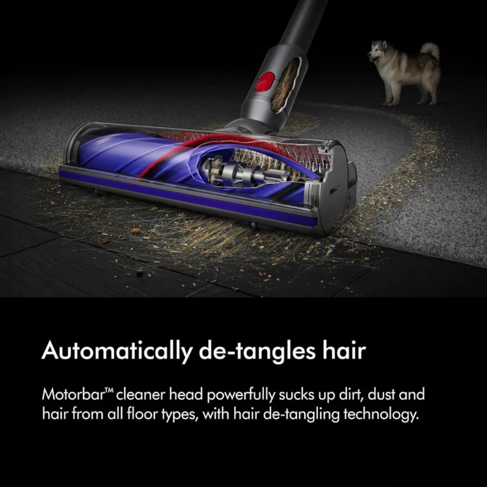 Dyson V8 Absolute Cordless Vacuum Cleaner – 40 Min Runtime, Motorbar™ & Fluffy Head