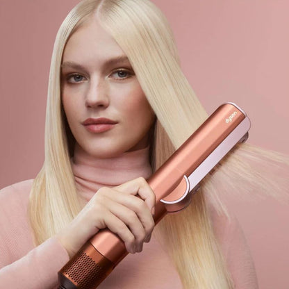 Dyson Airstrait™ Hair Straightener & Dryer – Wet to Dry, Amber Silk/Pink Champagne