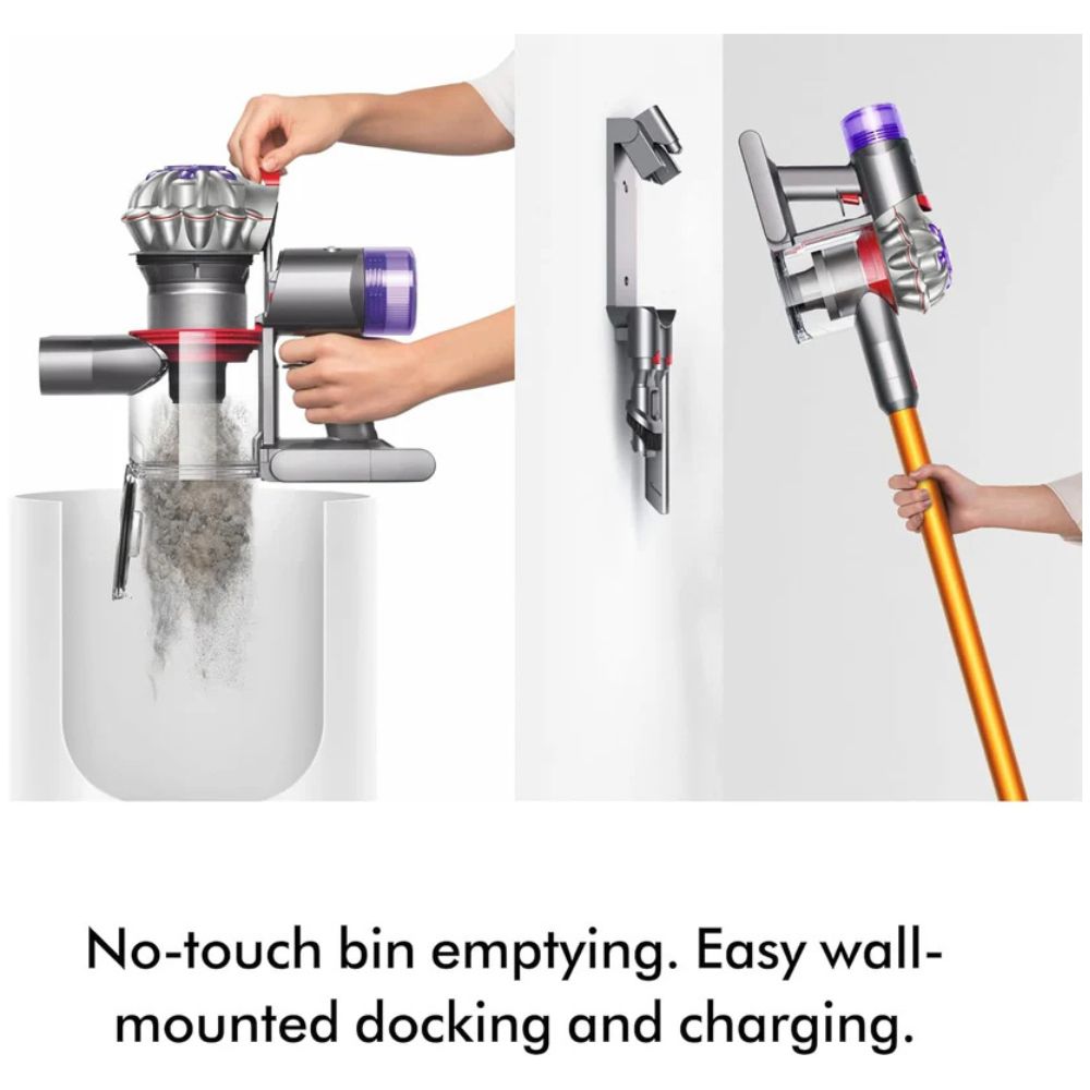 Dyson V8 Absolute Cordless Vacuum Cleaner – 40 Min Runtime, Motorbar™ & Fluffy Head
