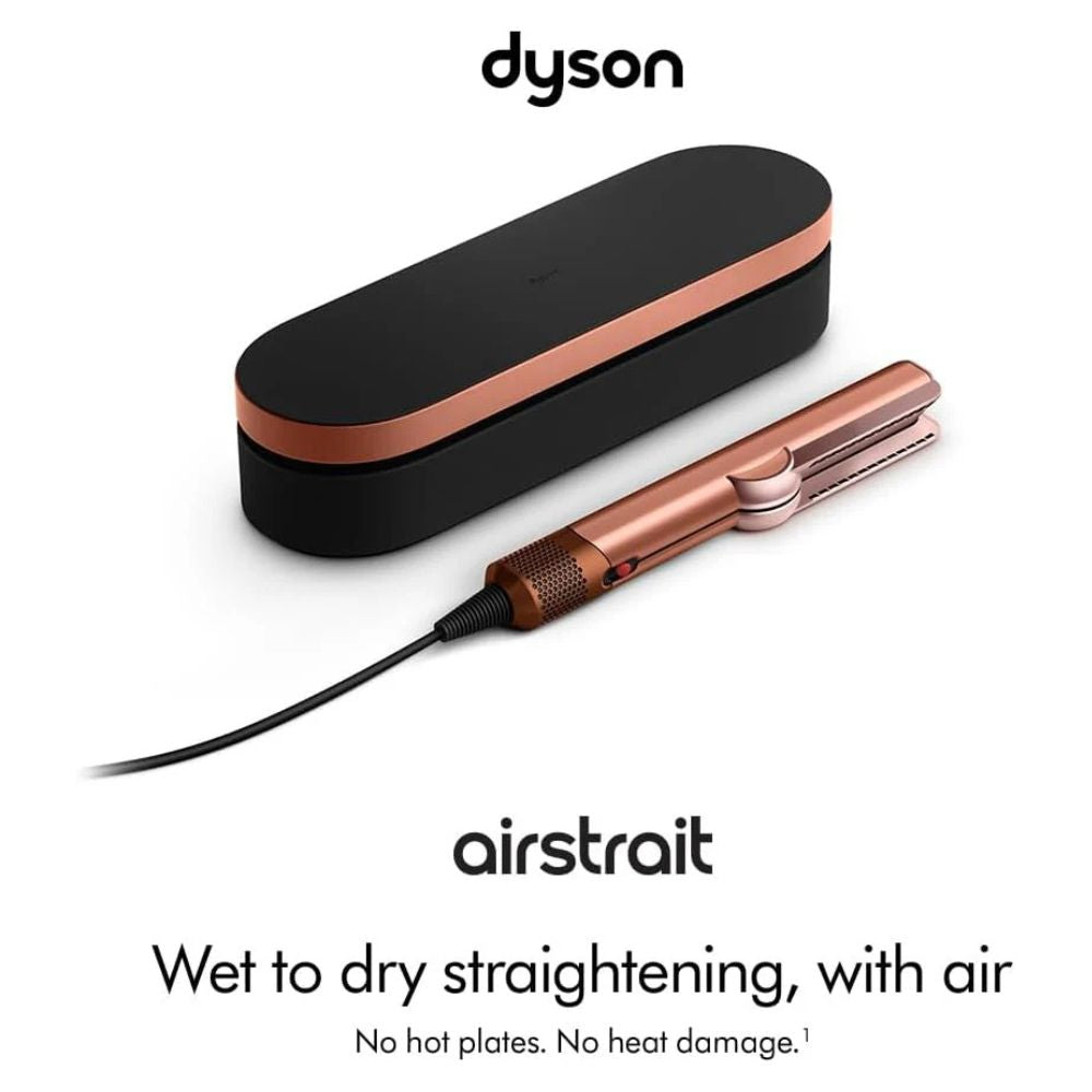 Dyson Airstrait™ Hair Straightener & Dryer – Wet to Dry, Amber Silk/Pink Champagne