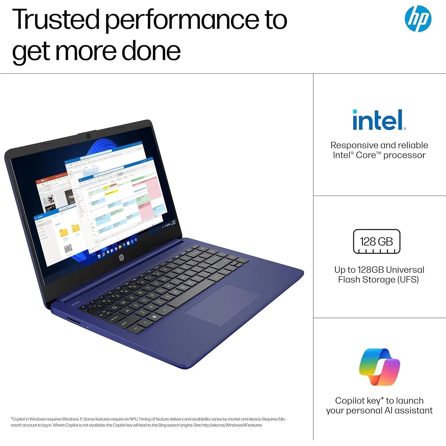 HP 14 laptop Intel N150 HD display