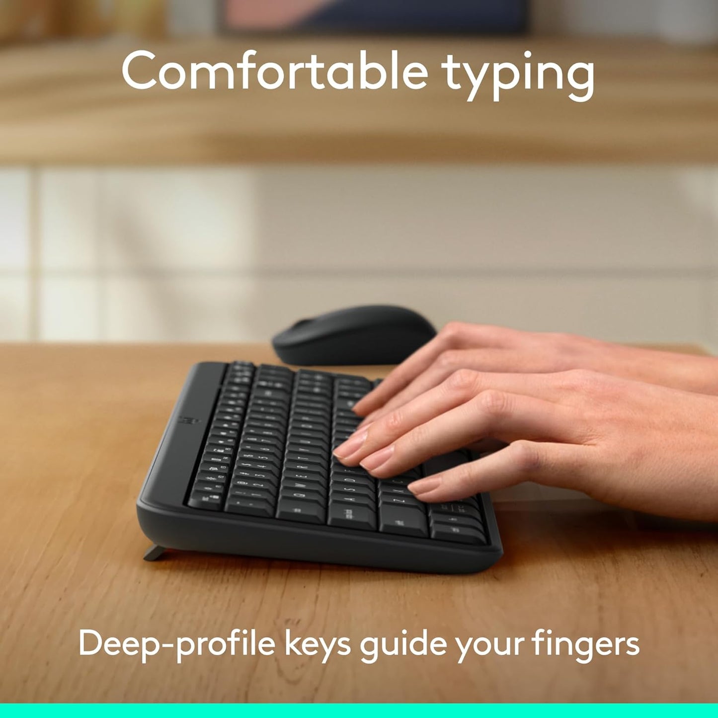 Logitech MK250 wireless keyboard comfortable typing