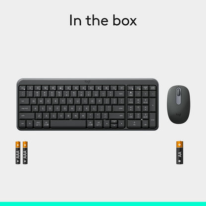 Logitech MK250 wireless keyboard and mouse set with batteries