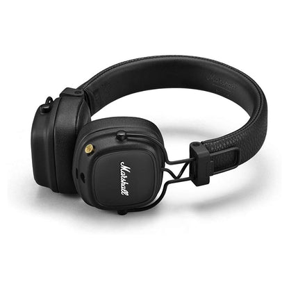 Marshall Major IV On-Ear Bluetooth Headphones – Wireless, Foldable, 80 Hours Playtime, Black