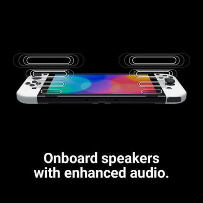 Nintendo switch with onboard speakers with enhanced audio