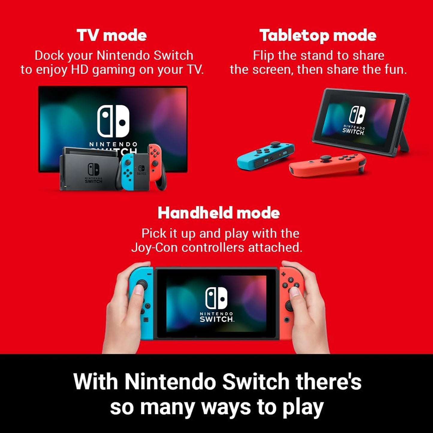 Nintendo Switch Console – Neon Red/Blue