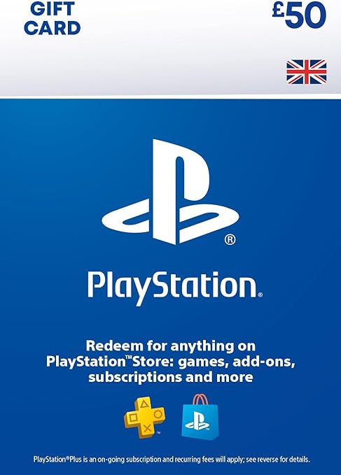 PlayStation Store Gift Card £50 – PSN UK Digital Download Code (PS5/PS4)