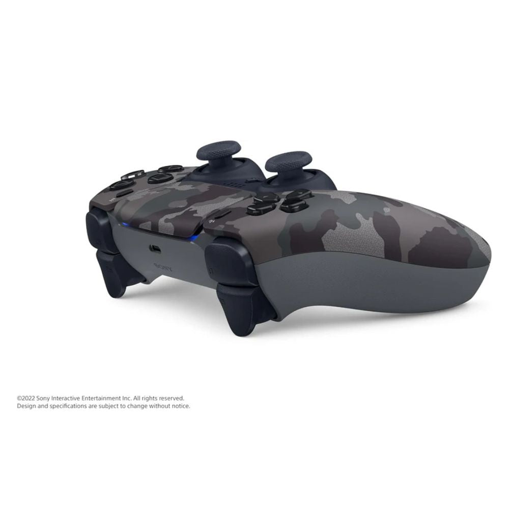 PS5 DualSense Gray Camouflage controller horizontal view