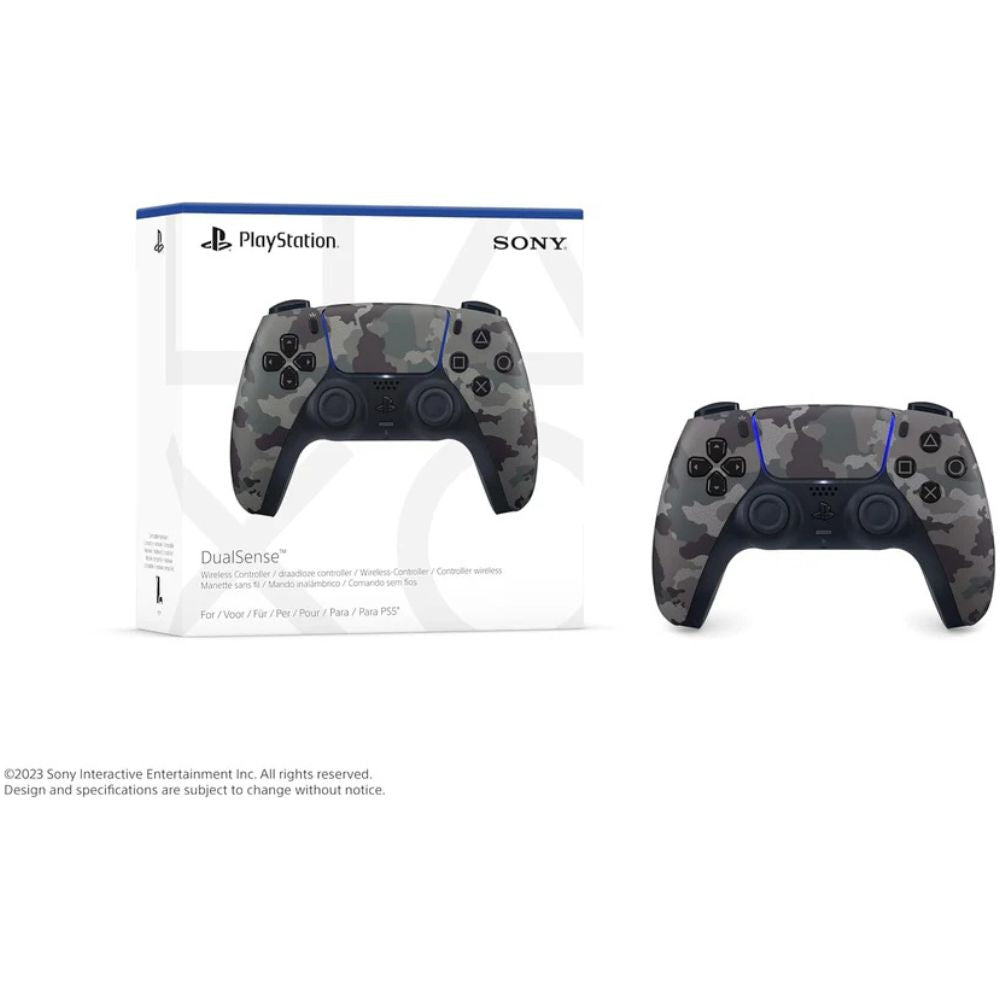 Sony official PS5 DualSense Gray Camouflage controller 
