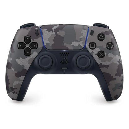 PS5 DualSense Gray Camouflage controller front view