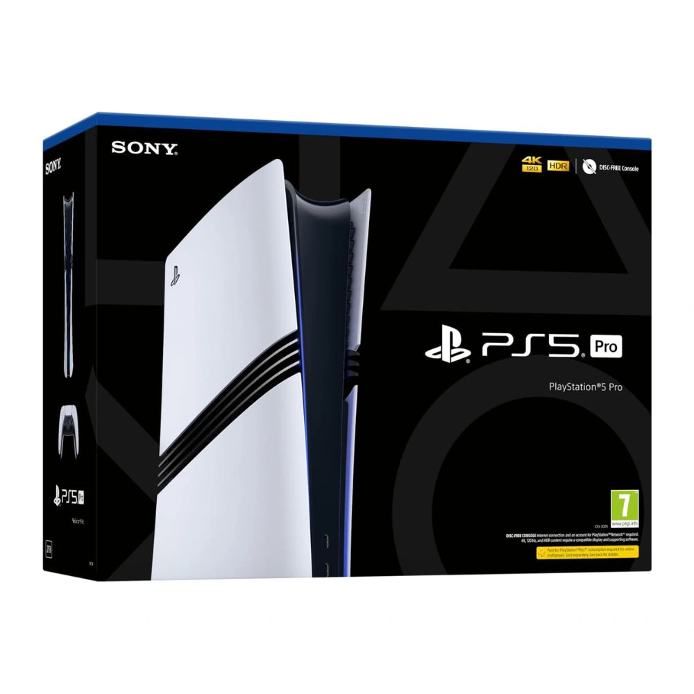 PlayStation 5 Pro gaming console packaging with Sony logo