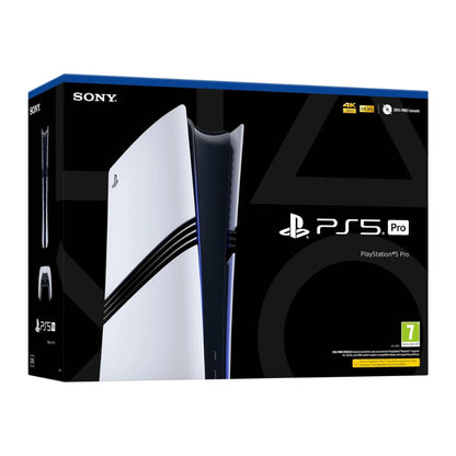 PlayStation 5 Pro gaming console packaging with Sony logo