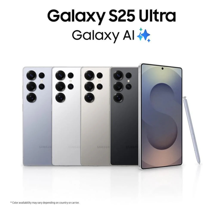 Samsung Galaxy S25 Ultra AI Smartphone – 12GB RAM, 256GB Storage, 200MP Camera, S Pen, Titanium, UK Version + 3 Year Warranty