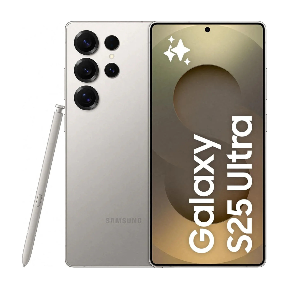 Samsung Galaxy S25 Ultra AI Smartphone – 12GB RAM, 256GB Storage, 200MP Camera, S Pen, Titanium, UK Version + 3 Year Warranty