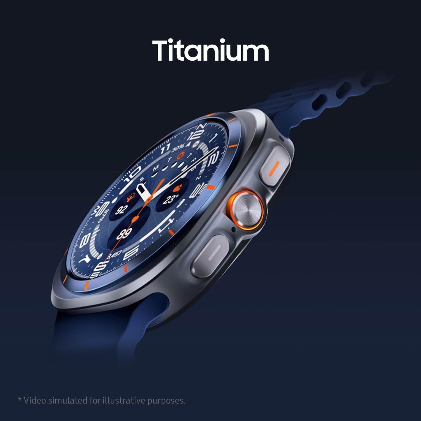 Samsung Galaxy Watch Ultra titanium smartwatch side view
