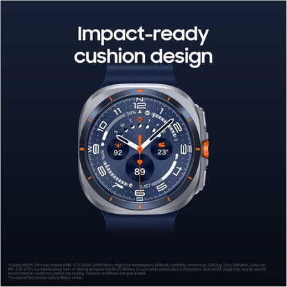 Samsung Galaxy Watch Ultra (2025) 47mm LTE – Titanium Gray, Marine Band, 3 Year Warranty (UK)