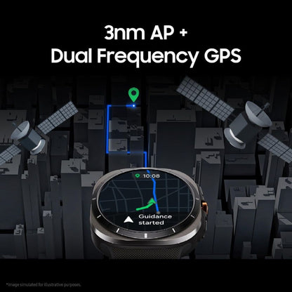 Samsung Galaxy Watch Ultra (2025) 47mm LTE – Titanium Gray, Marine Band, 3 Year Warranty (UK)