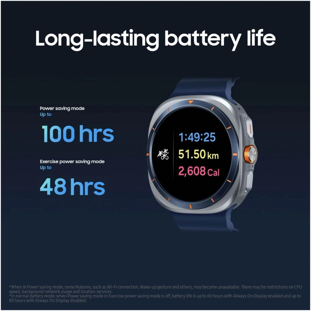 Samsung Galaxy watch ultra long-lasting battery life