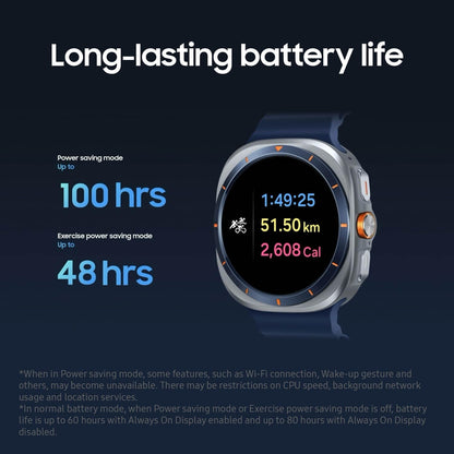 Samsung galaxy ultra smartwatch lite long lasting battery life