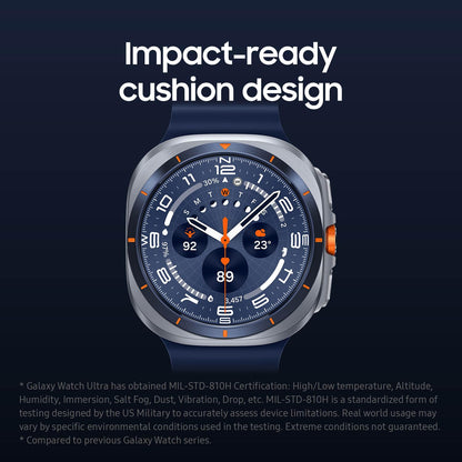 Samsung Galaxy Watch Ultra titanium smartwatch cushion design