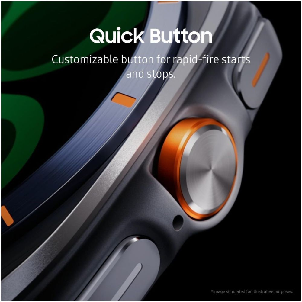 Samsung Galaxy Watch Ultra (2025) 47mm LTE – Titanium Gray, Marine Band, 3 Year Warranty (UK)