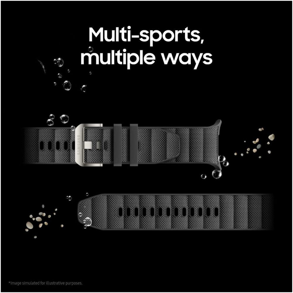 Samsung Galaxy Watch Ultra (2025) 47mm LTE – Titanium Gray, Marine Band, 3 Year Warranty (UK)