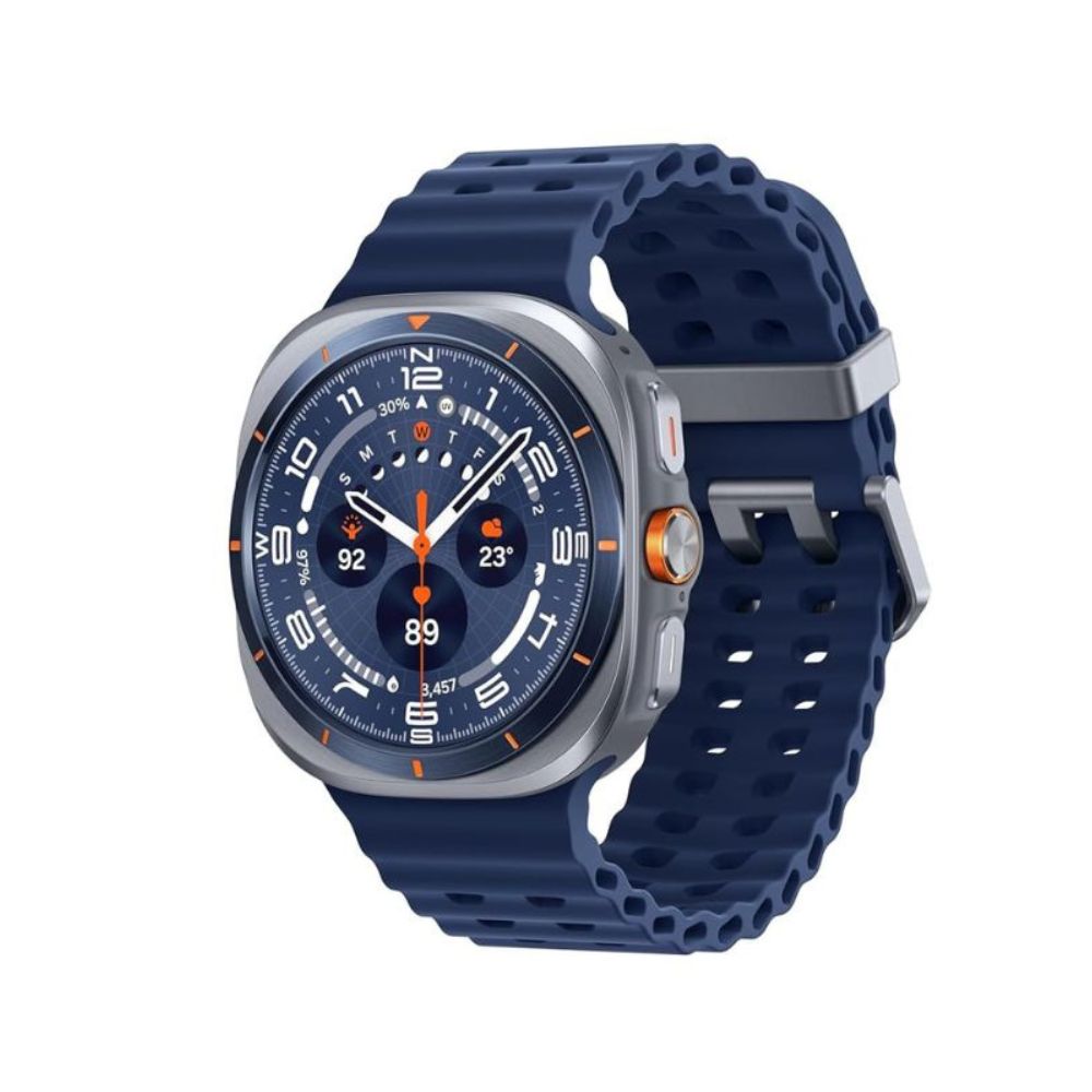 Samsung Galaxy Watch Ultra 2025 LTE 47mm – Titanium Casing with Marine Band, AI Smartwatch, Titanium Blue