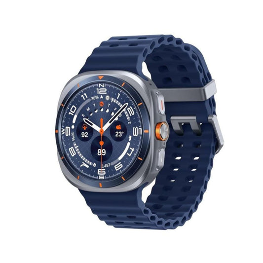 Samsung Galaxy Watch Ultra 2025 LTE 47mm – Titanium Casing with Marine Band, AI Smartwatch, Titanium Blue
